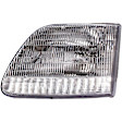 1590296 Driver Side Halogen Headlight, With bulb(s), OE Replacement