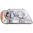1590317 Passenger Side Headlight, With bulb(s) - 99-04 Grand Cherokee (Limited/Overland Model)