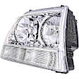 1590317 Passenger Side Headlight, With bulb(s) - 99-04 Grand Cherokee (Limited/Overland Model)