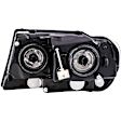 1590317 Passenger Side Headlight, With bulb(s) - 99-04 Grand Cherokee (Limited/Overland Model)