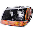 1590318 Driver Side Headlight, With bulb(s) - 99-04 Grand Cherokee (Laredo/Sport/Columbia/Freedom/Special Edition Model), Production Date up to 01/02/2001