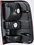 1590326 Driver Side Halogen Tail Light, Without bulb(s), Clear & Red Lens, Stepside