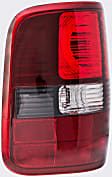 1590328 Driver Side Halogen Tail Light, Without bulb(s), Clear & Red Lens, Fleetside, OE Solutions Series