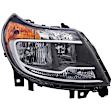 1590336 Passenger Side Halogen Headlight, With bulb(s), Clear & Amber Lens, OE Solutions Series