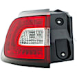 1590381 Driver Side Halogen Tail Light, With bulb(s), Clear & Red Lens