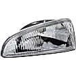 1590408 Driver Side Halogen Headlight, With bulb(s), OE Replacement