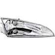 1590409 Passenger Side Halogen Headlight, With bulb(s), OE Replacement