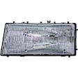 1590413 Passenger Side Halogen Headlight, With bulb(s), OE Replacement