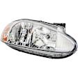 1590449 Passenger Side Halogen Headlight, With bulb(s), OE Replacement