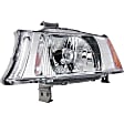 1590502 Driver Side Halogen Headlight, With bulb(s), OE Replacement