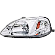 1590504 Driver Side Halogen Headlight, With bulb(s), OE Replacement