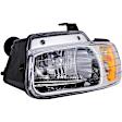 1590518 Driver Side Halogen Headlight, With bulb(s), OE Replacement