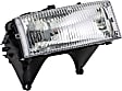 1590521 Passenger Side Halogen Headlight, With bulb(s), OE Replacement