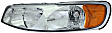 1590534 Driver Side Halogen Headlight, With bulb(s), OE Replacement