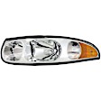 1590566 Driver Side Halogen Headlight, With bulb(s), OE Replacement