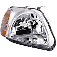 1590643 Passenger Side Halogen Headlight, With bulb(s), OE Replacement