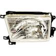 1590700 Driver Side Halogen Headlight, With bulb(s), Clear Lens