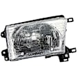 1590701 Passenger Side Halogen Headlight, With bulb(s), Clear Lens