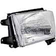 1590701 Passenger Side Halogen Headlight, With bulb(s), Clear Lens