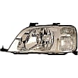 1590738 Driver Side Halogen Headlight, With bulb(s), OE Replacement
