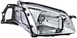 1590769 Passenger Side Halogen Headlight, With bulb(s), Clear Lens