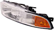 1590822 Driver Side Halogen Headlight, With bulb(s), Clear & Amber Lens
