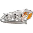 1590852 Driver Side Halogen Headlight, With bulb(s), Clear Lens