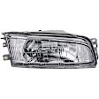1590877 Passenger Side Halogen Headlight, With bulb(s), OE Replacement, Sedan