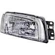 1590877 Passenger Side Halogen Headlight, With bulb(s), OE Replacement, Sedan
