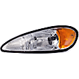 1591005 Passenger Side Halogen Headlight, With bulb(s), OE Replacement