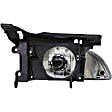 1591006 Driver Side Halogen Headlight, With bulb(s), OE Replacement