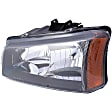 1591016 Driver Side Halogen Headlight, With bulb(s), OE Replacement