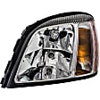 1591029 Driver Side Halogen Headlight, With bulb(s), OE Replacement