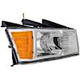 1591038 Passenger Side Halogen Headlight, With bulb(s), Clear Lens