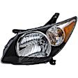 1591047 Driver Side Halogen Headlight, With bulb(s), Clear Lens
