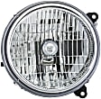 1591066 Passenger Side Halogen Headlight, With bulb(s), Clear Lens