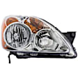 1591088 Passenger Side Halogen Headlight, Without bulb(s), Clear Lens