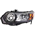 1591091 Driver Side Halogen Headlight, Without bulb(s), Clear Lens