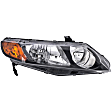 1591098 Passenger Side Halogen Headlight, Without bulb(s), OE Replacement