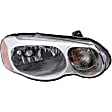 1591102 Driver Side Halogen Headlight, With bulb(s), OE Replacement