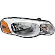 1591102 Driver Side Halogen Headlight, With bulb(s), OE Replacement