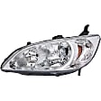 1591115 Driver Side Halogen Headlight, With bulb(s), OE Replacement