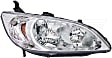 1591119 Passenger Side Halogen Headlight, With bulb(s), OE Replacement