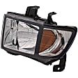 1591129 Driver Side Halogen Headlight, Without bulb(s), Clear Lens
