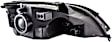 1591137 Driver Side Halogen Headlight, With bulb(s), OE Replacement