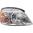 1591140 Passenger Side Halogen Headlight, With bulb(s), Clear Lens