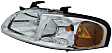 1591157 Driver Side Halogen Headlight, With bulb(s), Clear Lens