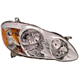 1591164 Passenger Side Halogen Headlight, With bulb(s), Clear Lens