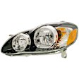 1591167 Driver Side Halogen Headlight, With bulb(s), Clear Lens