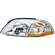 1591206 Driver Side Halogen Headlight, With bulb(s), OE Replacement
